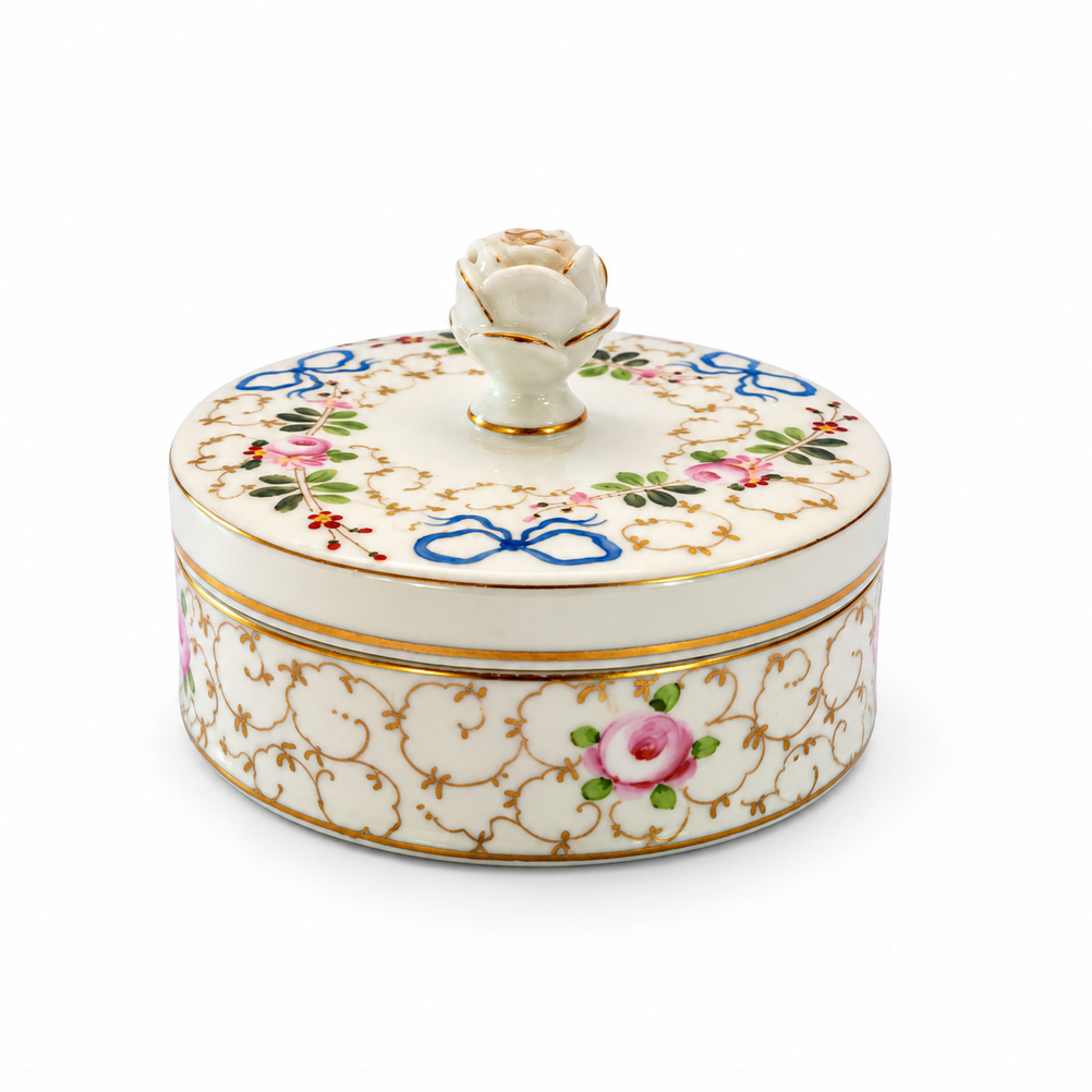 Vintage Floral Candy Dish. Portugal
