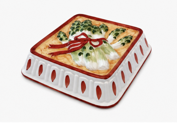 Moule/présentoir de cuisine vintage Himark Japan. Carré de 19 cm.