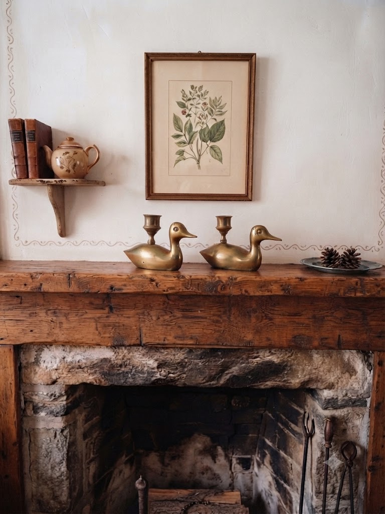 Pair of Brass Duck Candlesticks