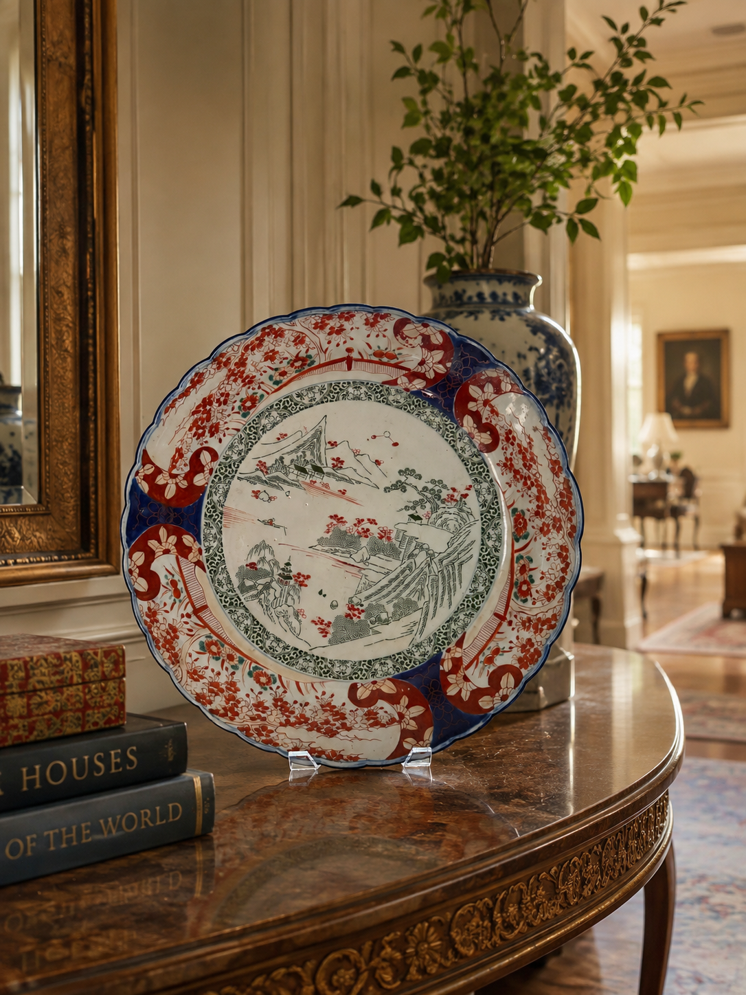 Caricabatterie vintage Imari. Giappone anni &