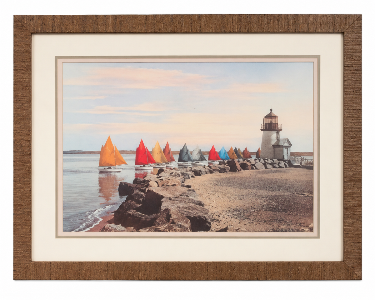 The Rainbow Fleet by H. Marshall Gardiner, 24" × 30" Nantucket Coastal Print