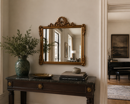 Vintage Gilt Overmantel Mirror, Laurel Wreath &amp; Acanthus
