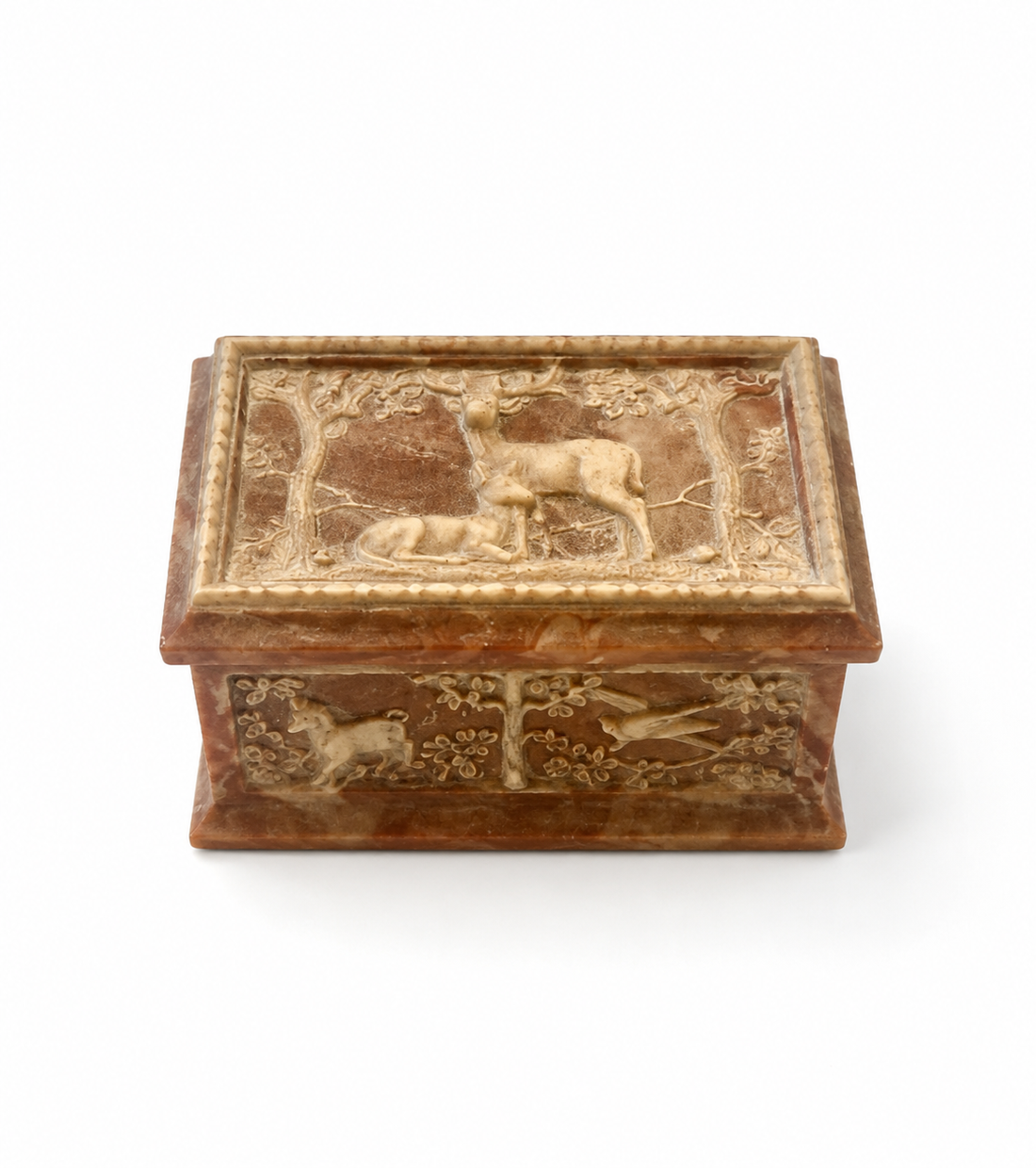 Mauve Incolay Vintage Decorative Box