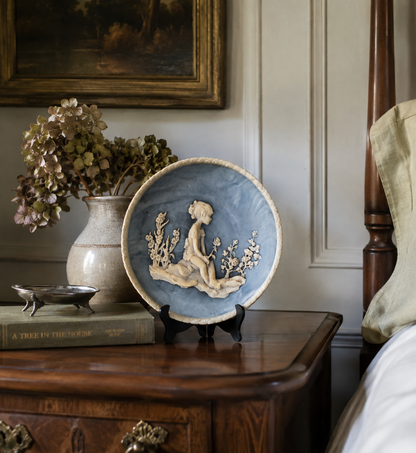 Blue Avondale Incolay Plate, Numbered. 1978