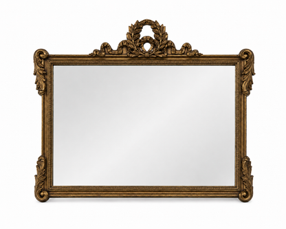 Vintage Gilt Overmantel Mirror, Laurel Wreath &amp; Acanthus