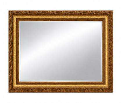 Vintage Distressed Cream Wood Frame, Horizontal Art &amp; Mirror Frame