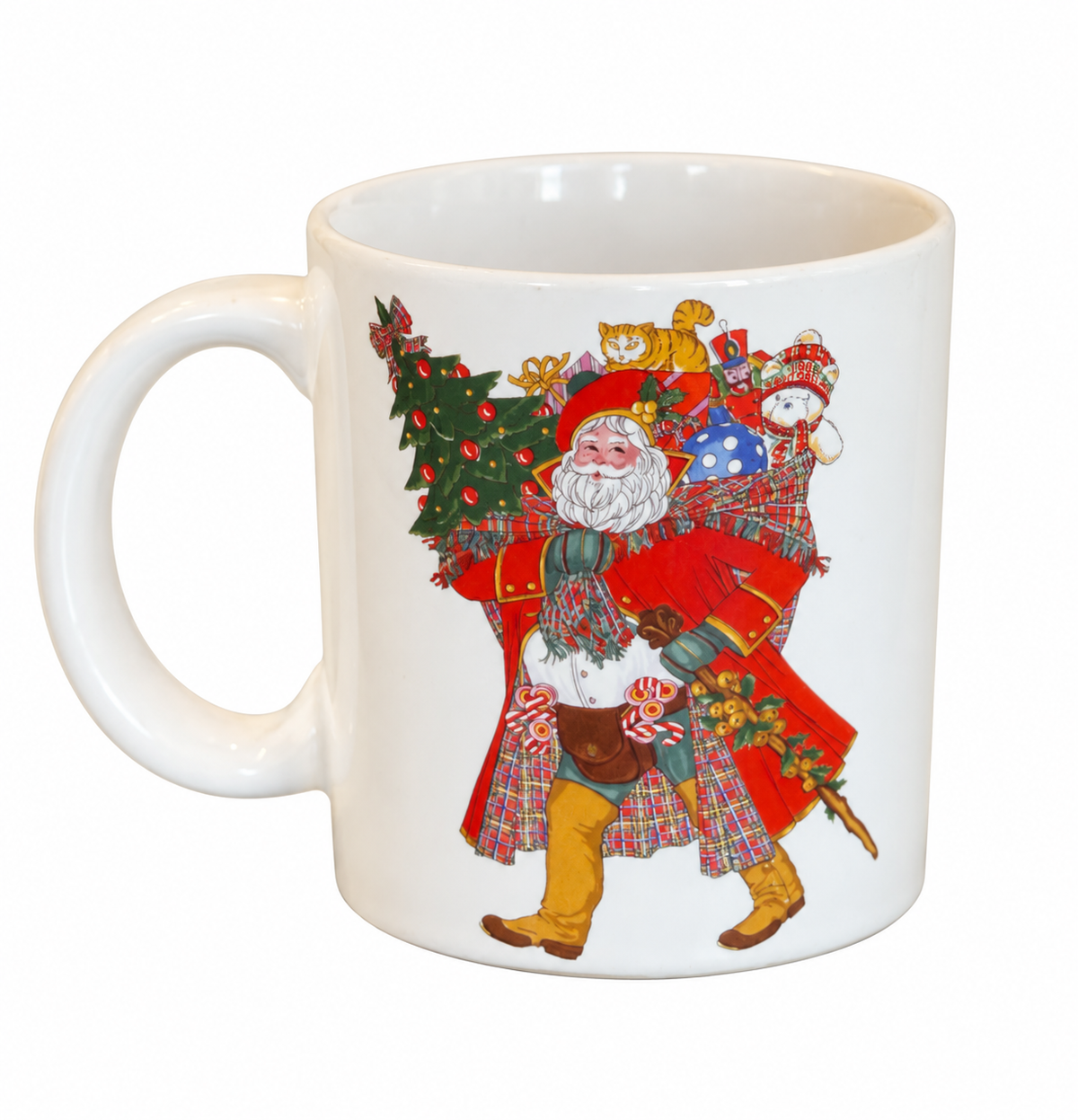 Vintage Santa Christmas Mug, Hudson’s 1986