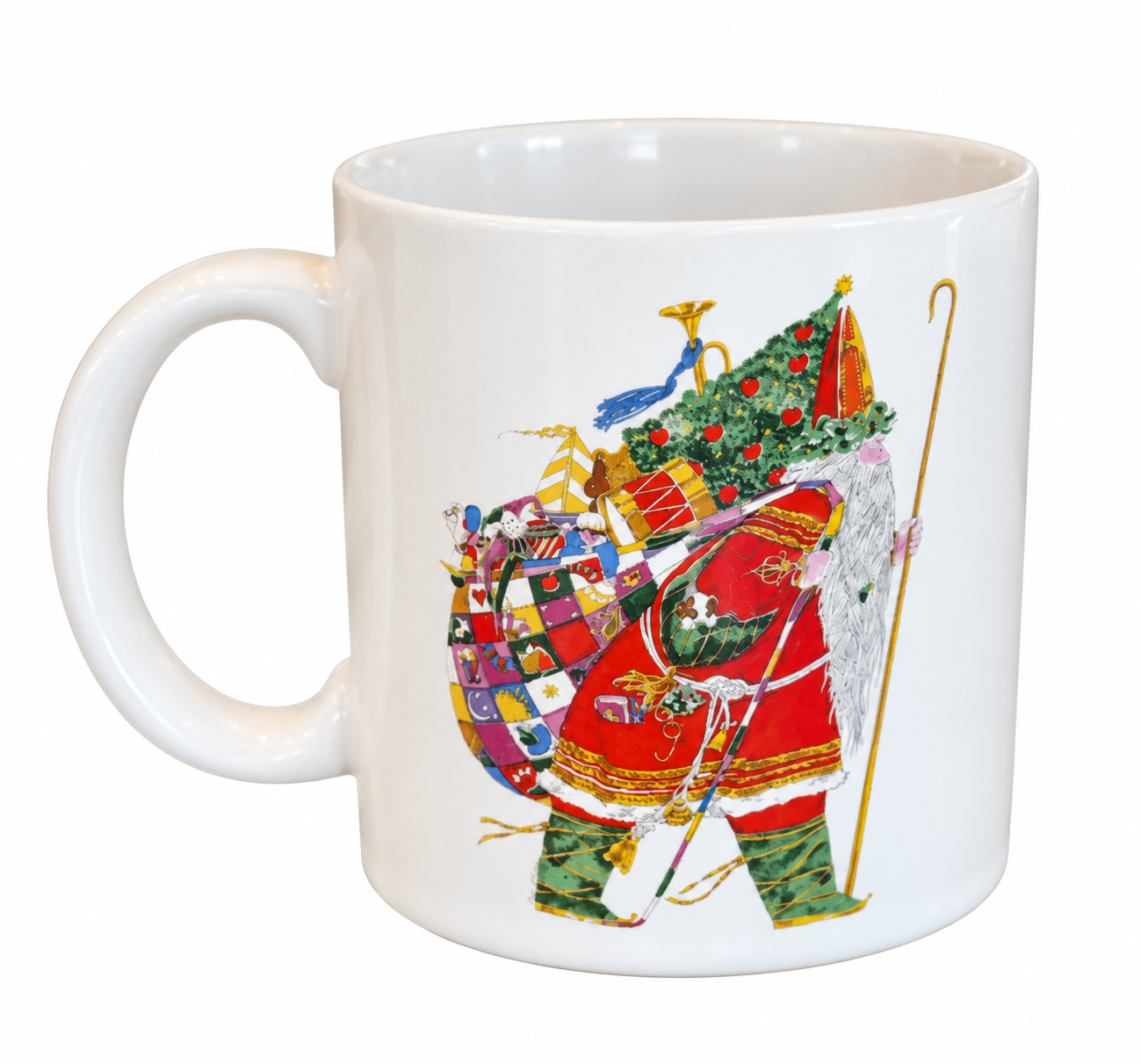 Vintage Santa Christmas Mug, The J.L. Hudson Co. 1982