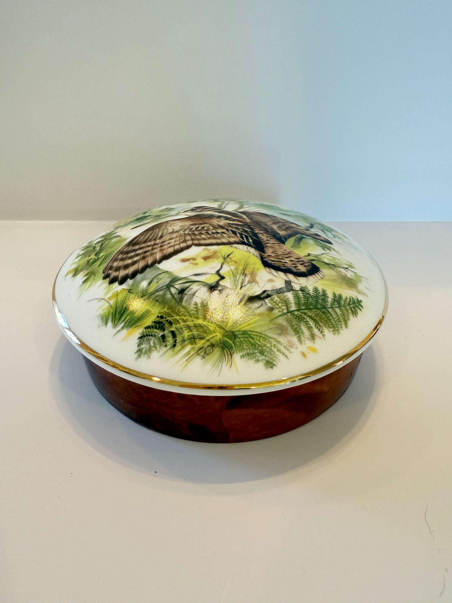 Scatola in porcellana Limoges Woodcock, Aratoria, Francia