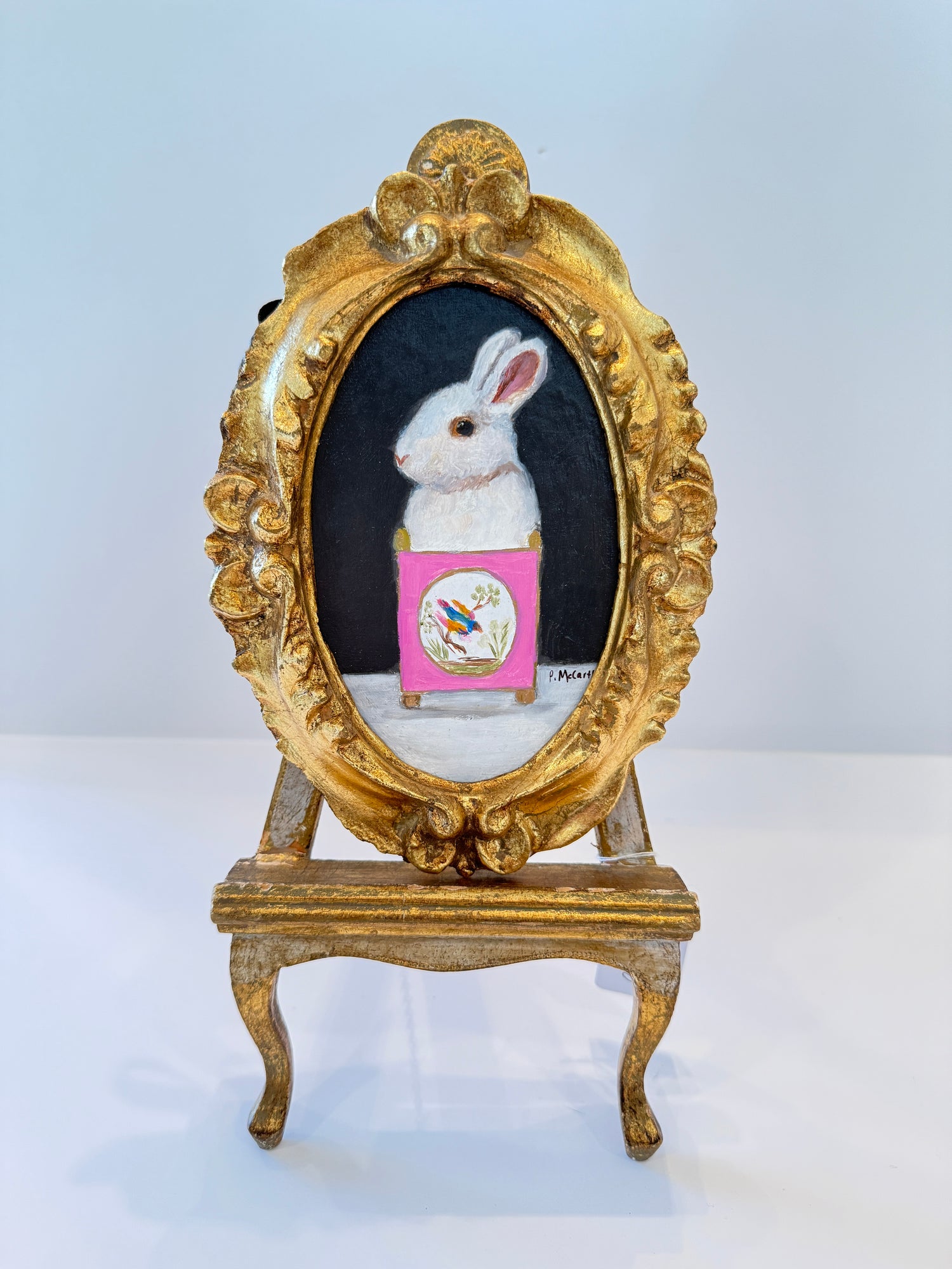 Pat McCarthy, Bunny in Pink Porcelain Panel (Copy)