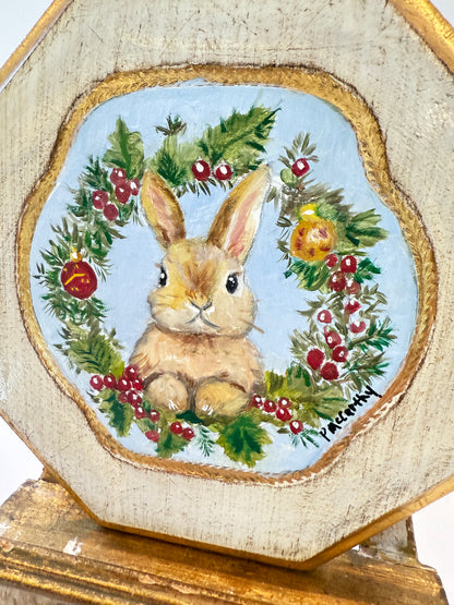 Pat McCarthy, Italian Florentine Bunny Holiday Plaque