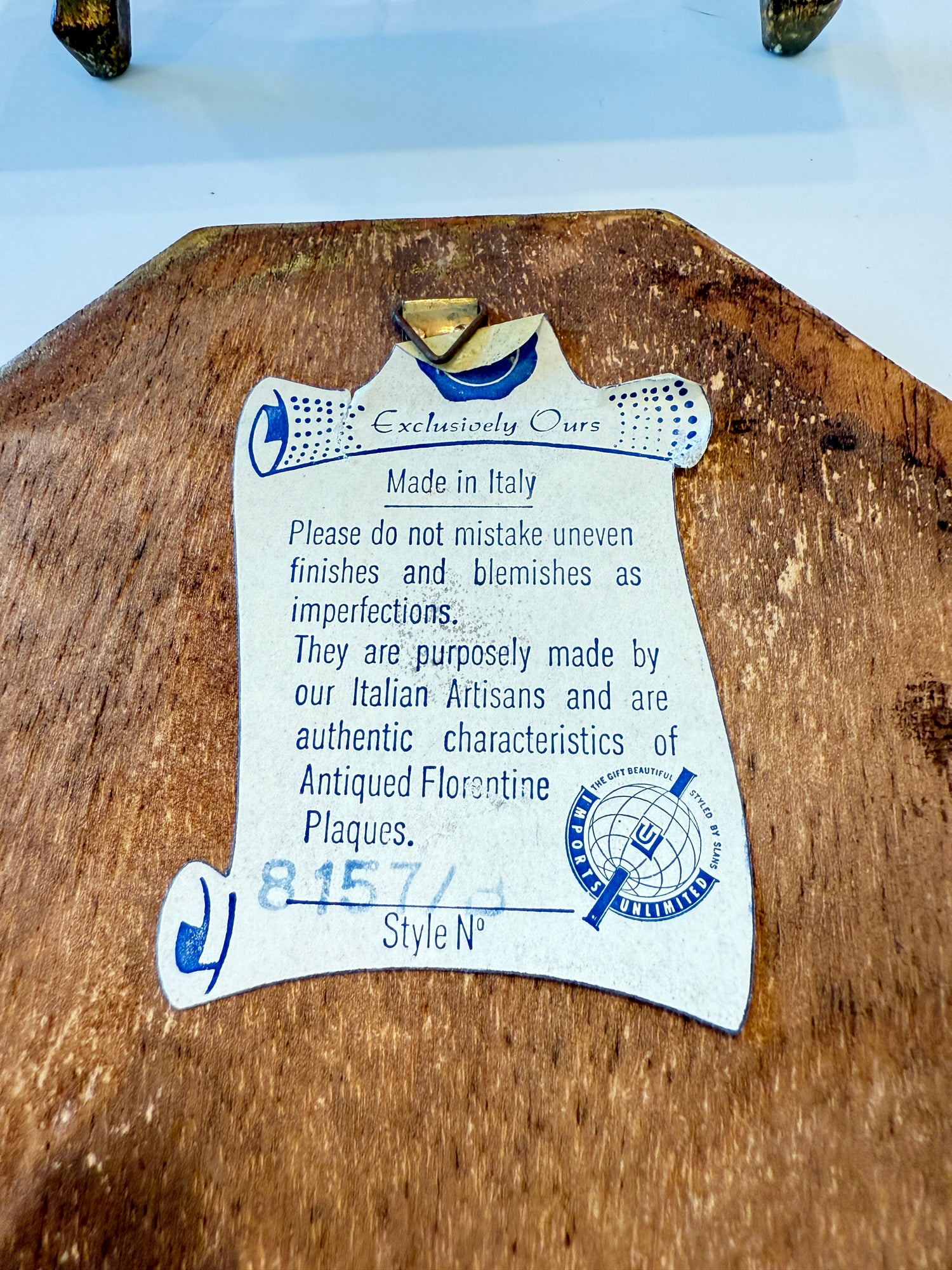 Pat McCarthy, Italian Florentine Bunny Holiday Plaque