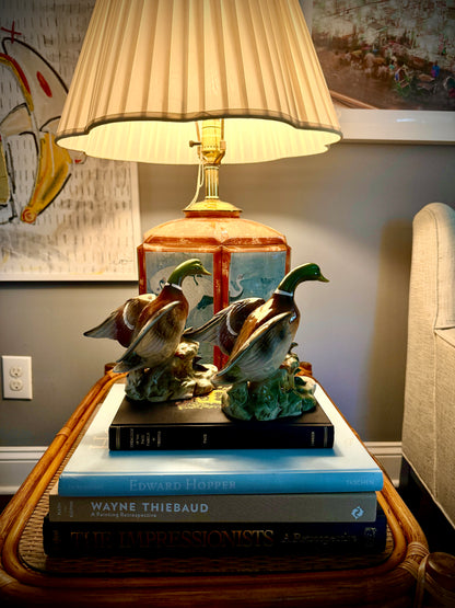 Shafford Ceramic Mallard Figurines, Pair, Japan