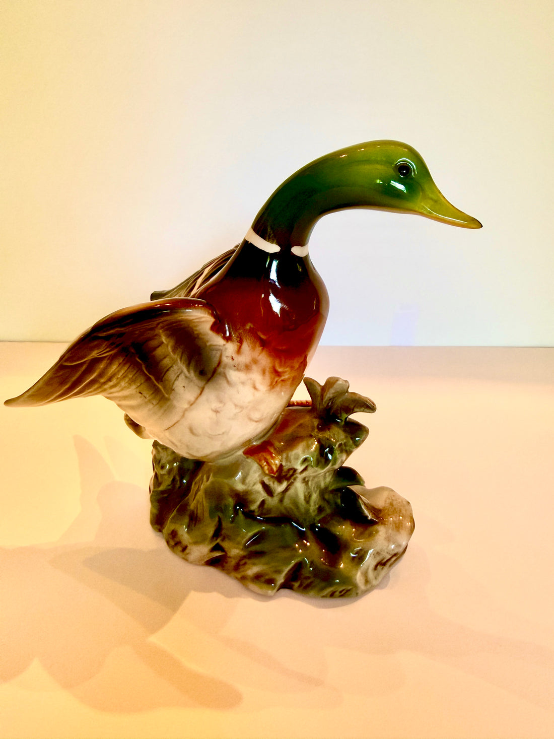 Shafford Ceramic Mallard Figurines, Pair, Japan