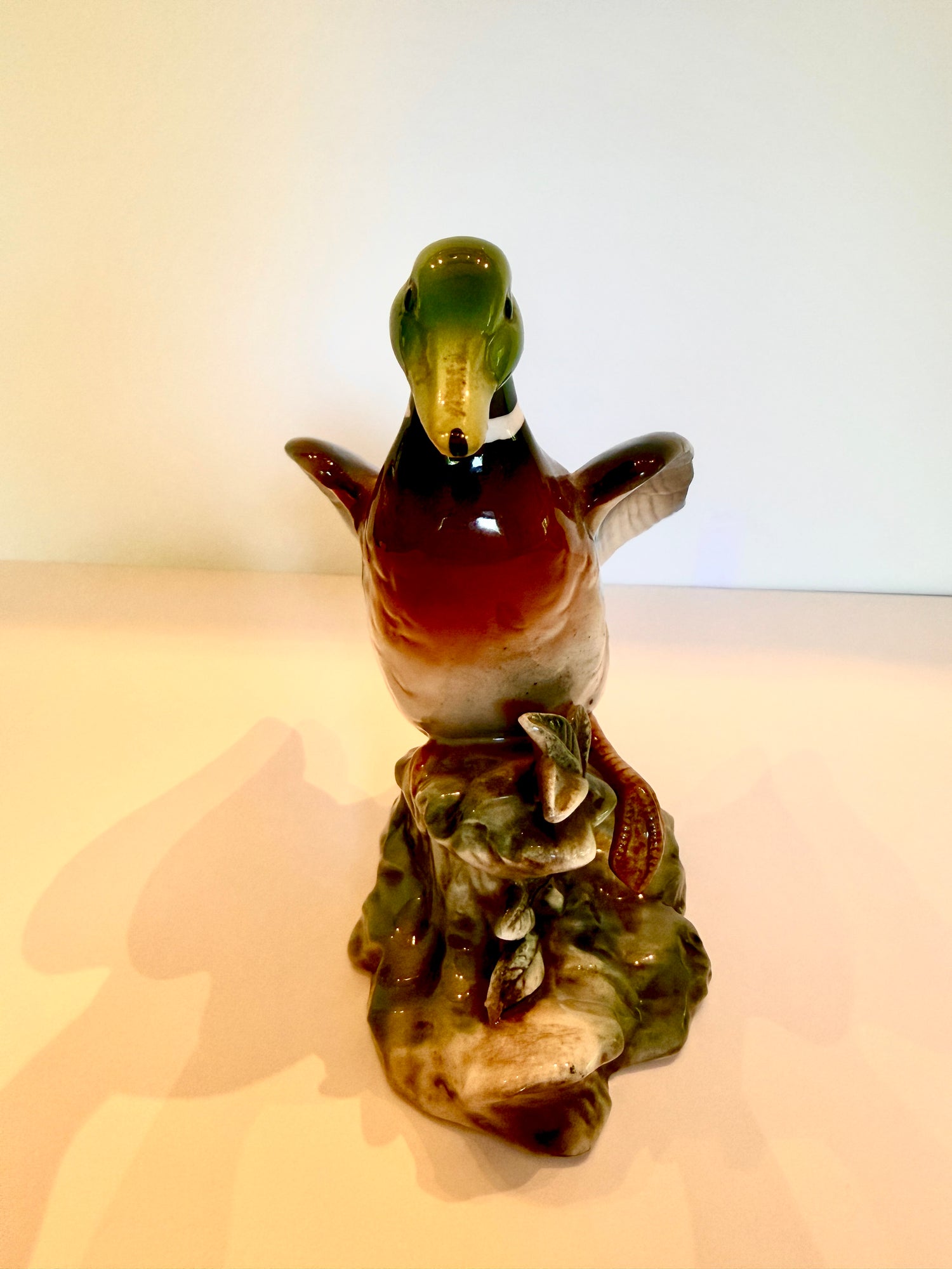 Shafford Ceramic Mallard Figurines, Pair, Japan