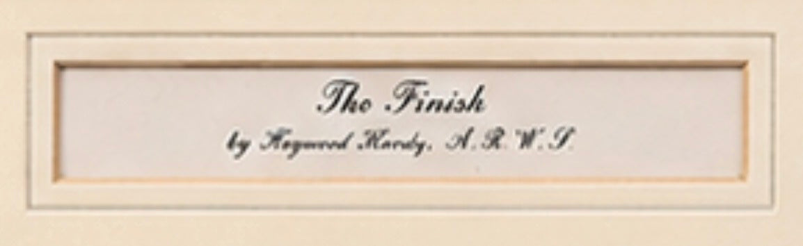 "The Finish" by Heywood Hardy, A.R.W.S., Vintage Fox Hunting Print, Framed