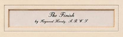 "The Finish" by Heywood Hardy, A.R.W.S., Vintage Fox Hunting Print, Framed