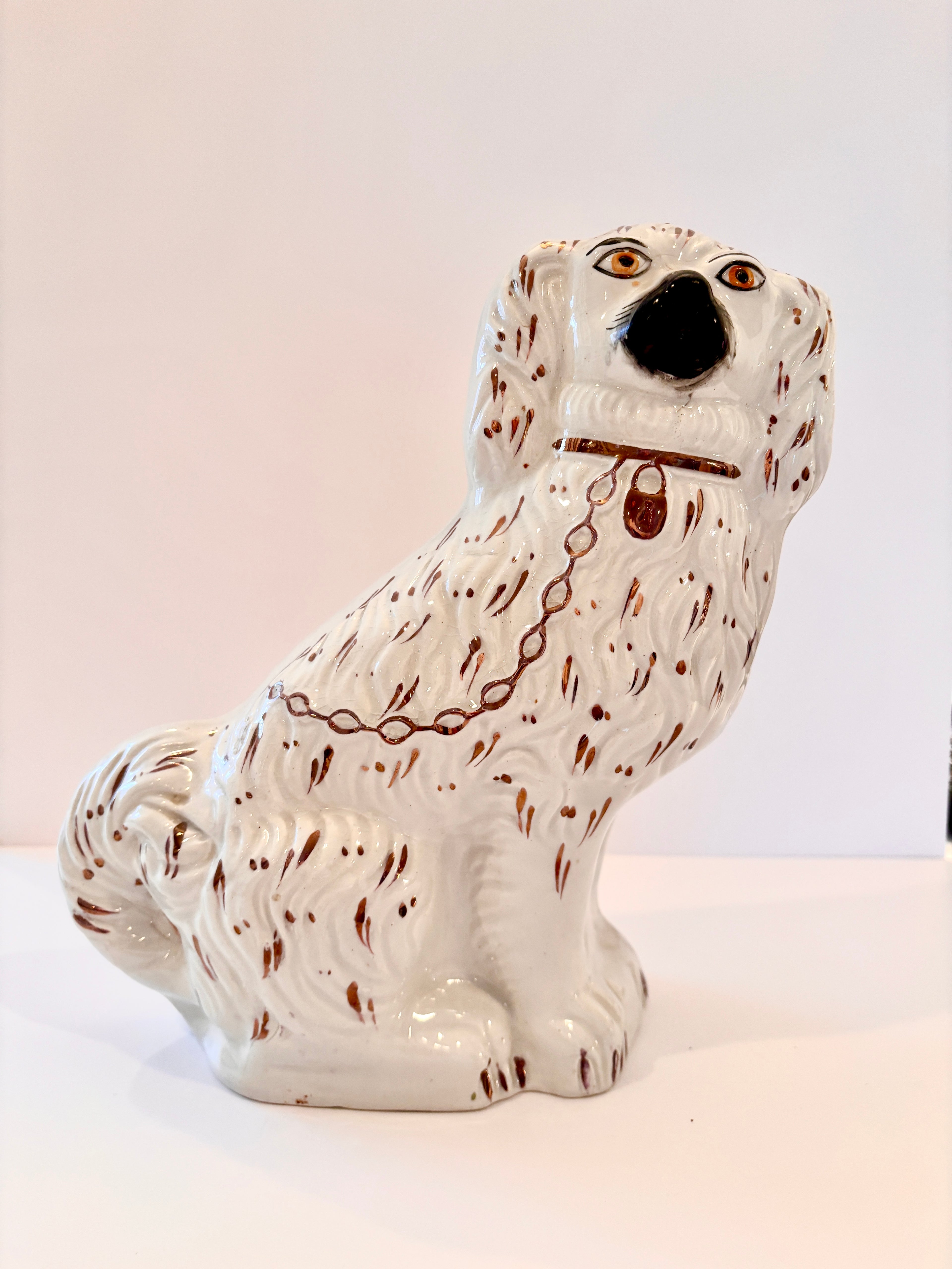 Vintage Staffordshire Dog Statuette. Engalnd