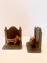 Brass Iron Scottie Bookends