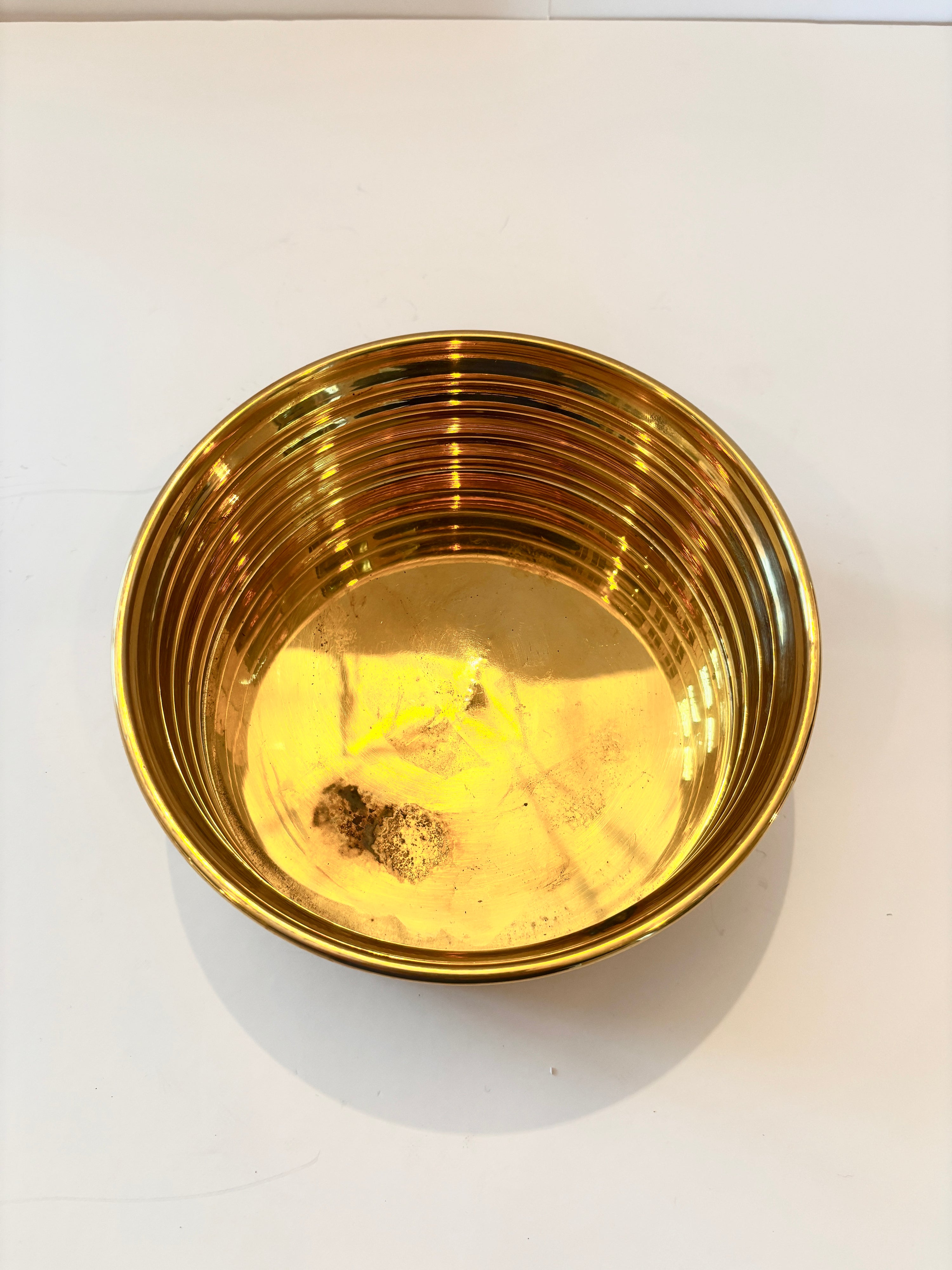 Svenskt Tenn brass coaster, top view