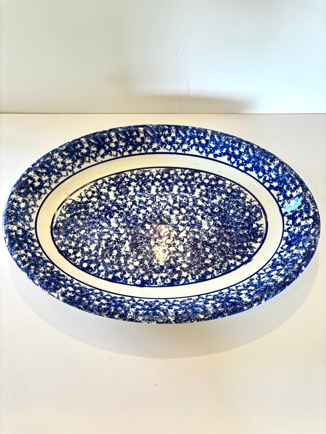 Vintage Blue Spongwear Platter