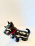 Vintage Black Shnouzer w/ Red Detail Figurine. Made in Japan