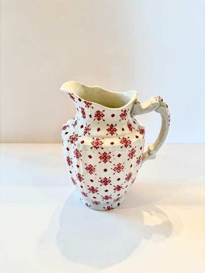 Red Design Vintage Pitcher. England