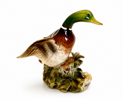 Shafford Ceramic Mallard Figurines, Pair, Japan