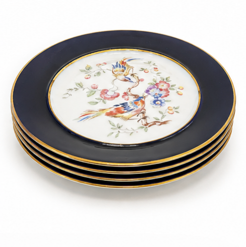 Piatti da dessert Rosenthal Cobalt &amp;amp; Songbird, set da cinque