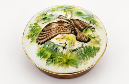 Scatola in porcellana Limoges Woodcock, Aratoria, Francia