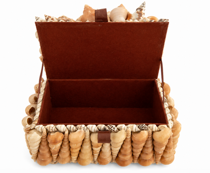 Vintage Handcrafted Seashell Keepsake Box