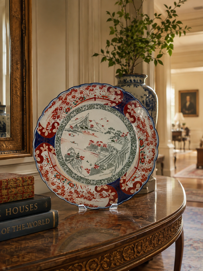 Caricabatterie vintage Imari. Giappone anni &