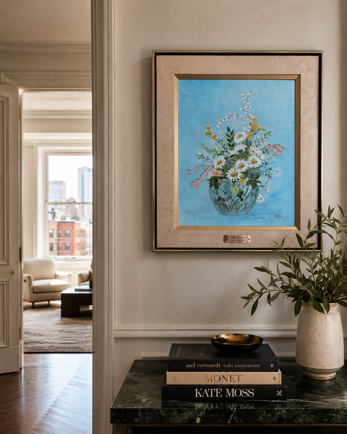 Vintage Summer Flowers Watercolor, Viva Guifart, Framed