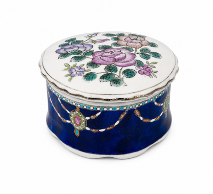 Vintage Floral Ceramic Box