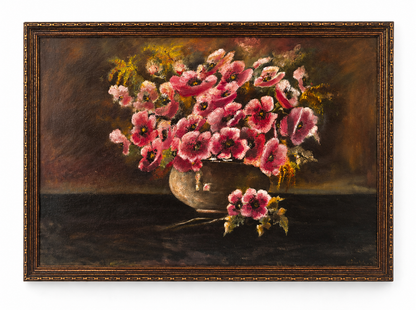 Ciotola di fiori color rosa, L. Schull circa 1932